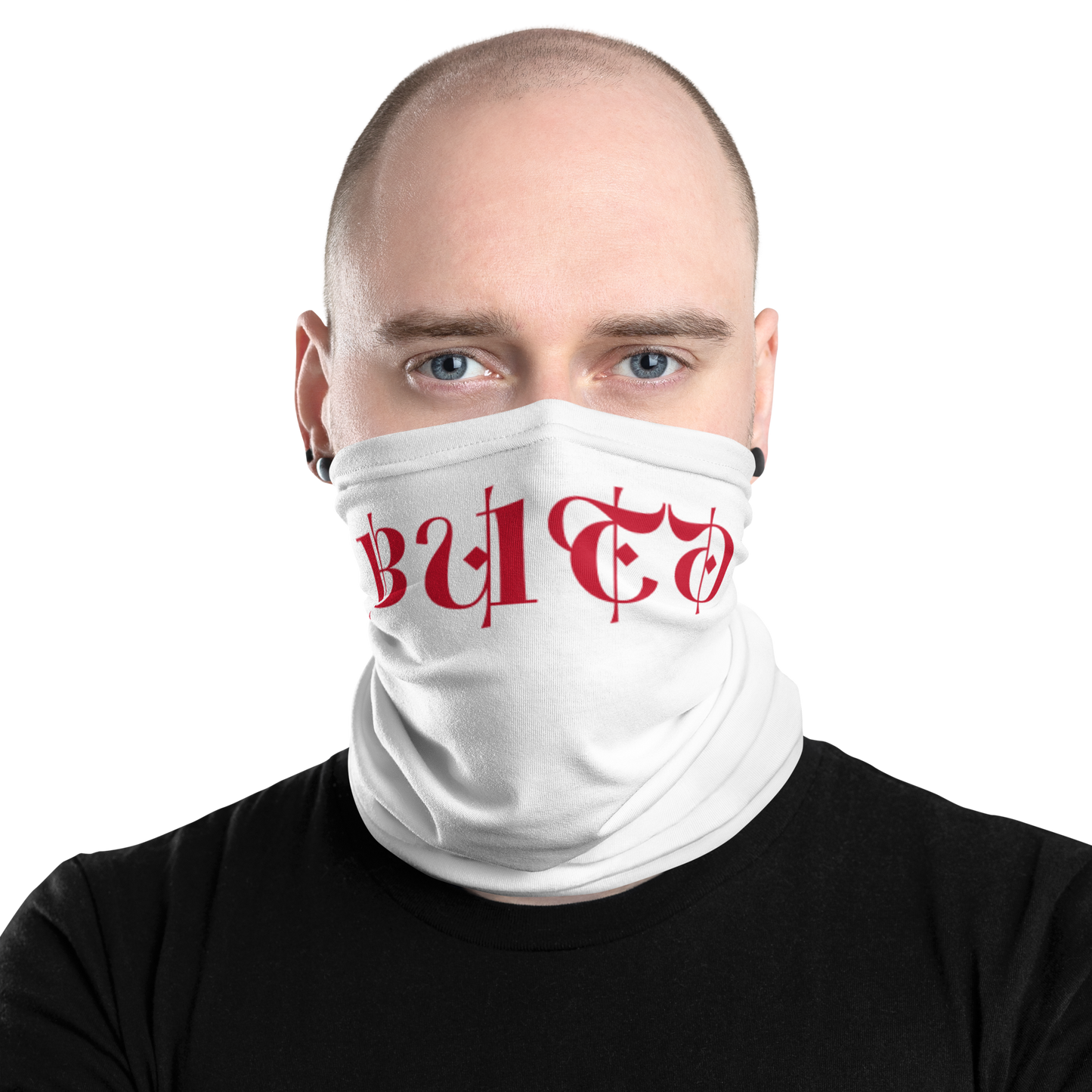 White BUTD Neck Gaiter
